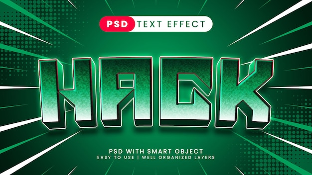 Hack editable text effect with green and white text style