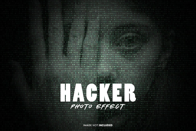 Hacker foto-effect psd