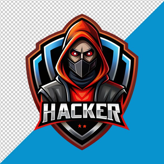 PSD hacker logo on transparent background