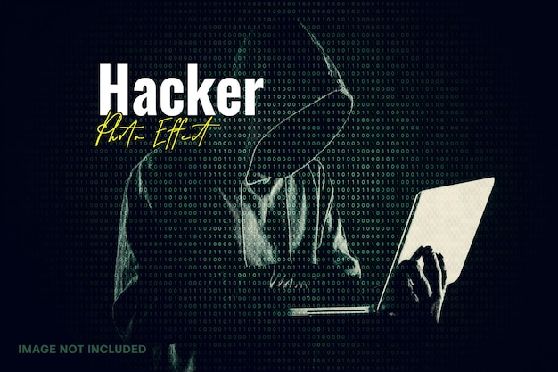 Hacker matrix-bildeeffekt