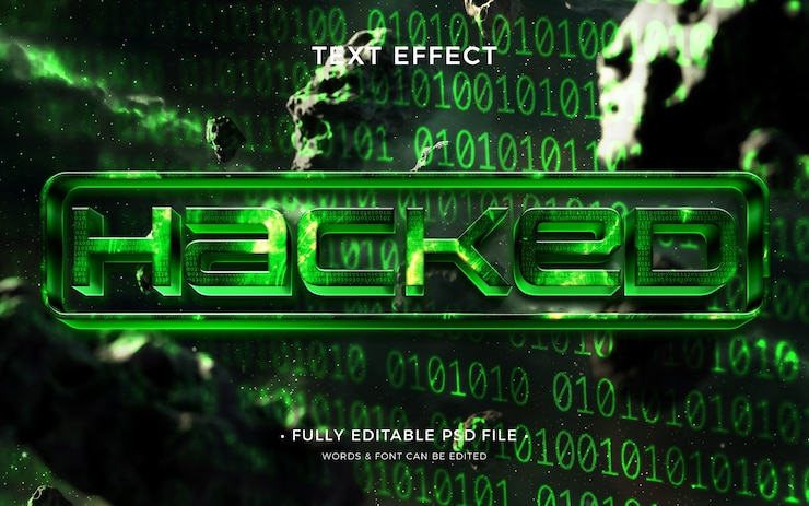 PSD hacker text effect