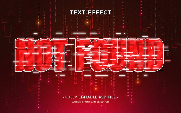 PSD hacker text effect