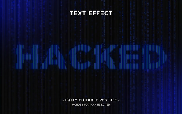 PSD hacker text effect