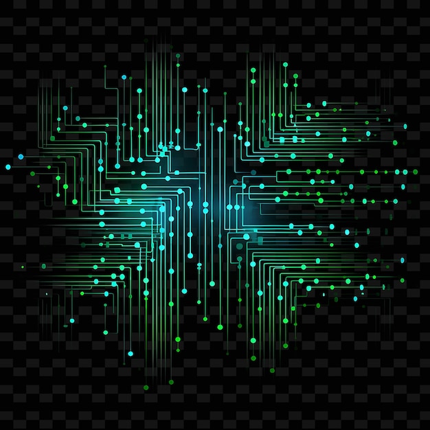 PSD hacking matrix borderline design neon lines style matrix cod shape y2k neon light art collecties