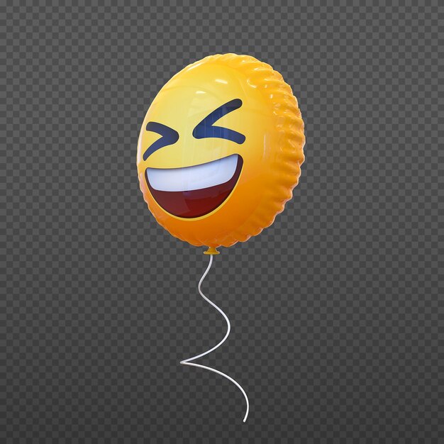 Haha emoji balloons 3d