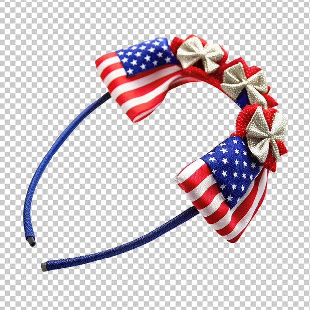 PSD hair band with american flag