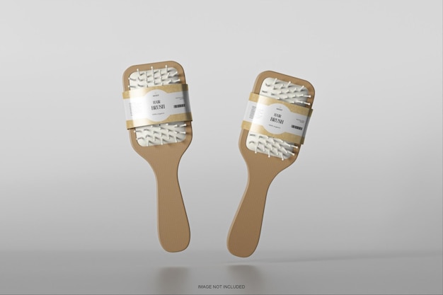 PSD hair brush mockup