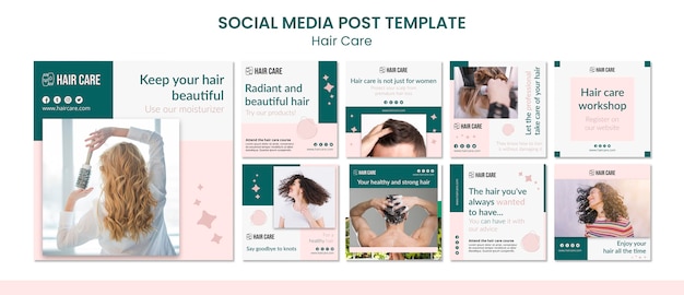 PSD hair care advice social media post