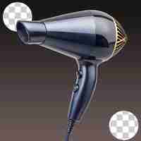 PSD hair dryer on transparent background