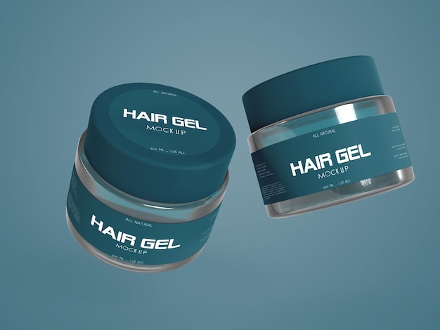 PSD hair gel mockup