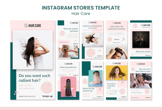 PSD hair repair advice instagram stories