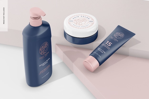 ヘアリペアセットのモックアップ