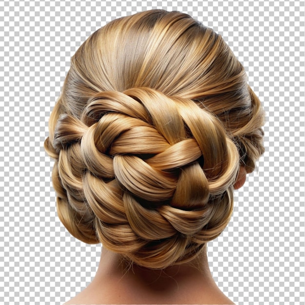 PSD hair style on transparent background