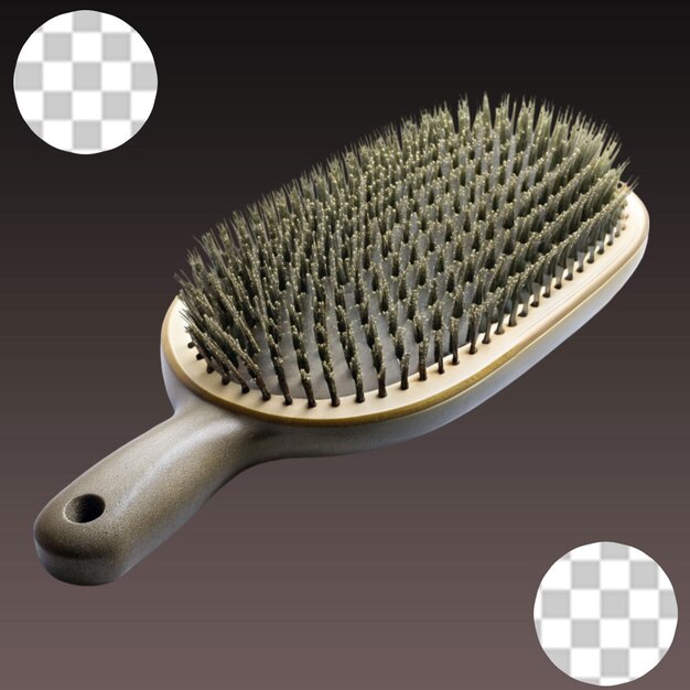 PSD hairbrush isolated on a transparent background hair tools