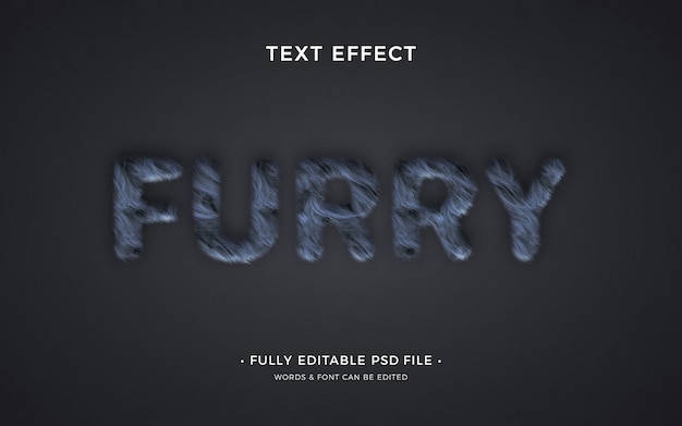 Hairy text effect