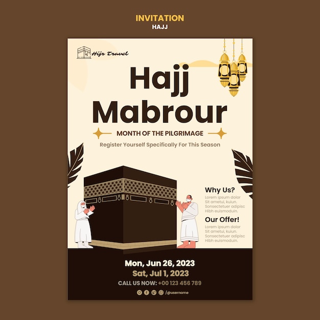 PSD hajj template design