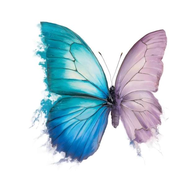 half dissipated butterfly sublimation clipart