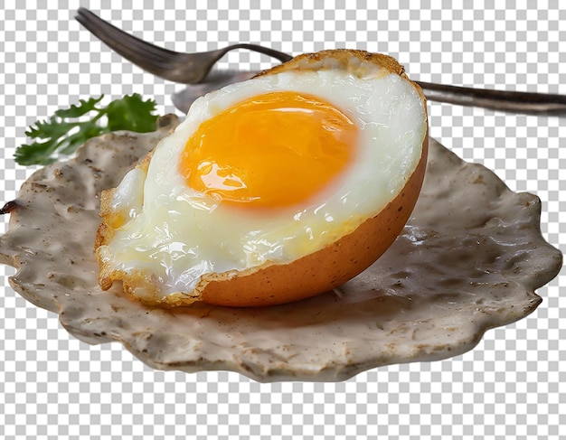 PSD half fry egg