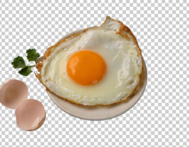 Половина жареного яйца
