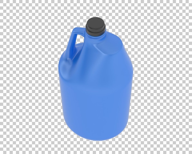 PSD half gallon on transparent background 3d rendering illustration