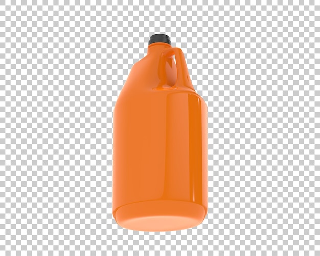 PSD half gallon on transparent background 3d rendering illustration