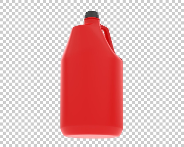 PSD half gallon on transparent background 3d rendering illustration