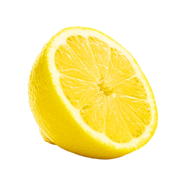 PSD half a lemon without background