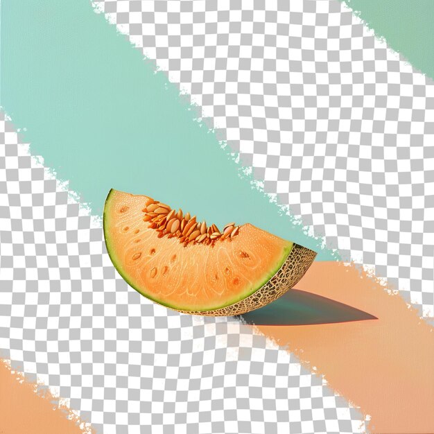 PSD a half of a melon with the word melon written on it