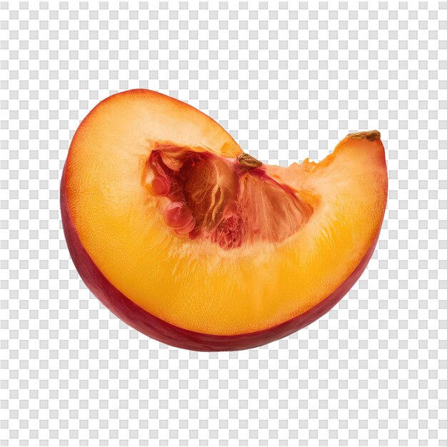 PSD metà di una papaya con un boccone preso da essa