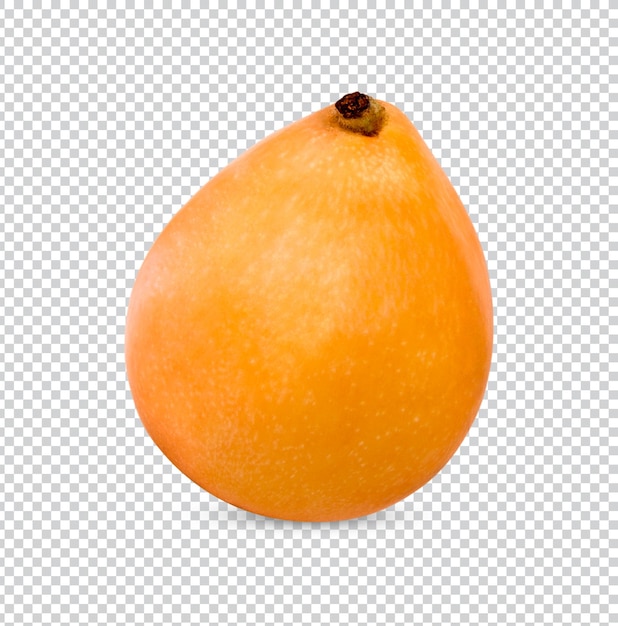 half and whole ripe loquat fruits isolated premium psd