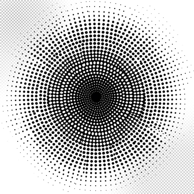 PSD halftone dots pattern transparent background