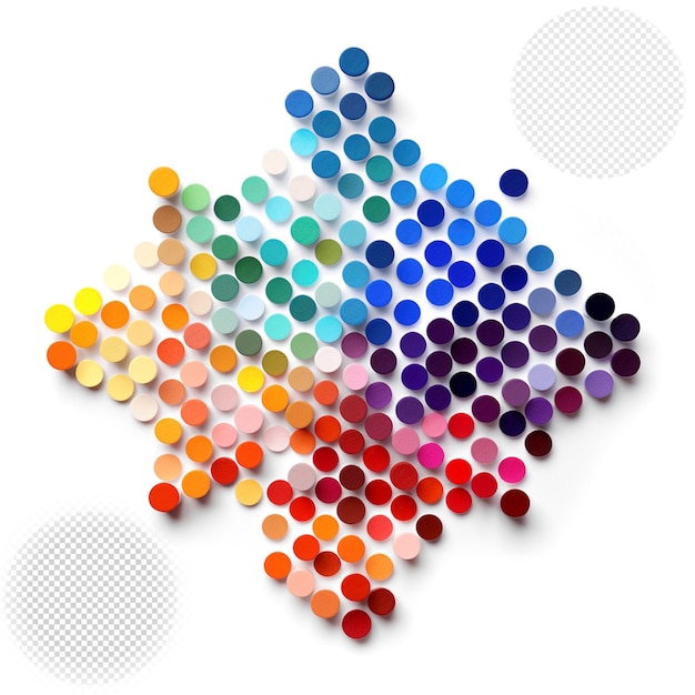 PSD halftone kleurrijke polka gradiënt transparant effect