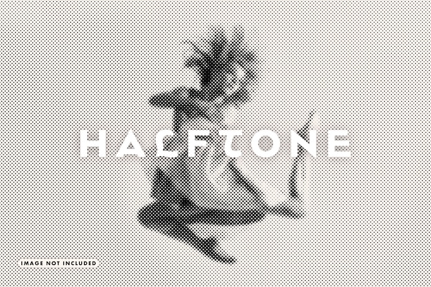 PSD halftone photo filter effect