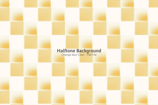 Halftone square background color can be changed