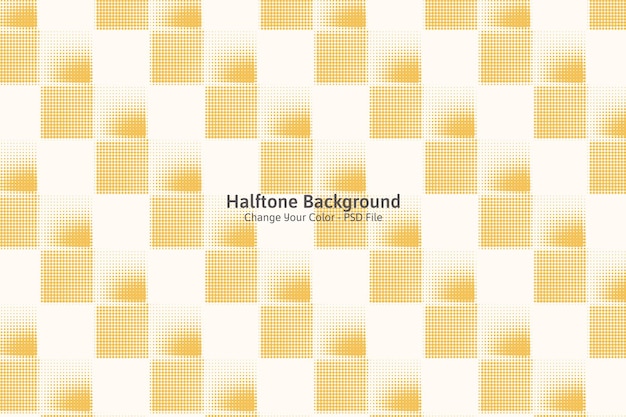 PSD halftone square background color can be changed