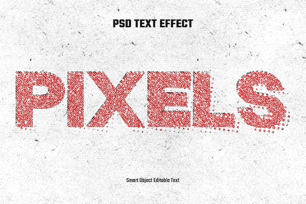 PSD halftone text effect