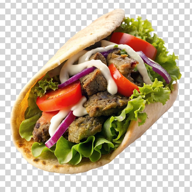 PSD halifax donair isolated on transparent background