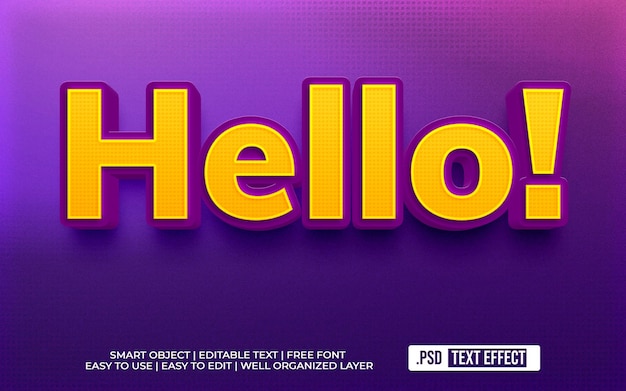 Hallo! _text_style_effect_psd