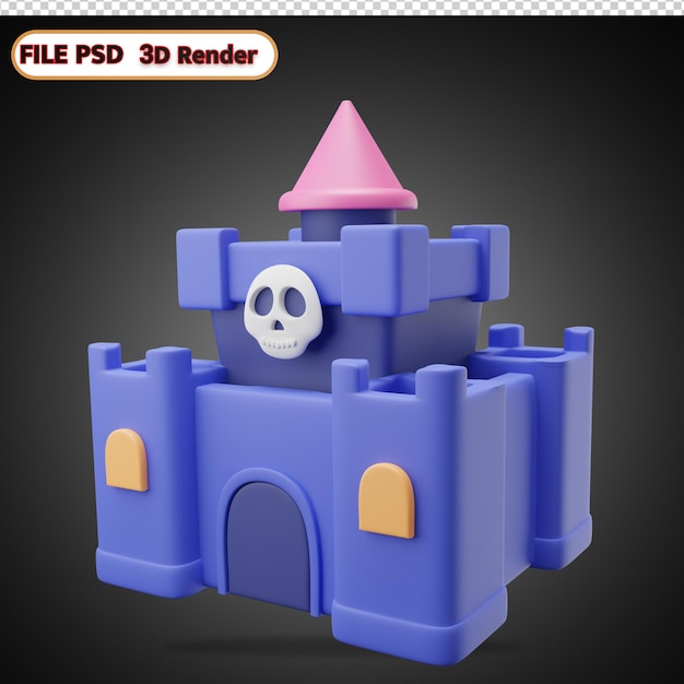 PSD icona 3d di halloween