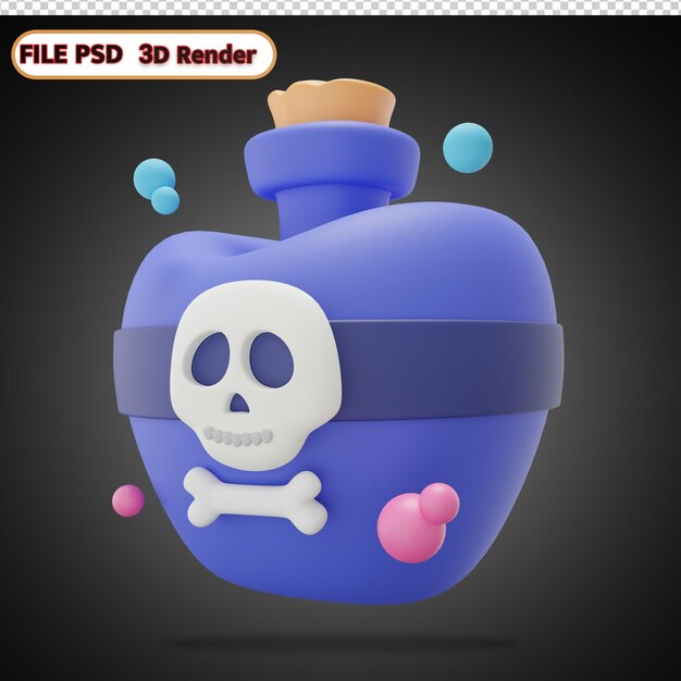 PSD halloween 3d icon