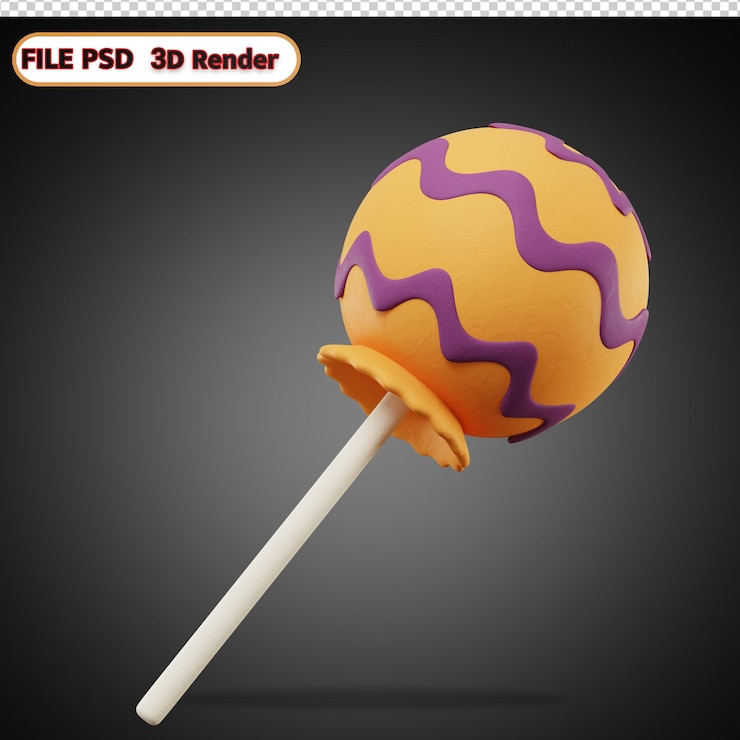 PSD хэллоуин 3d значок