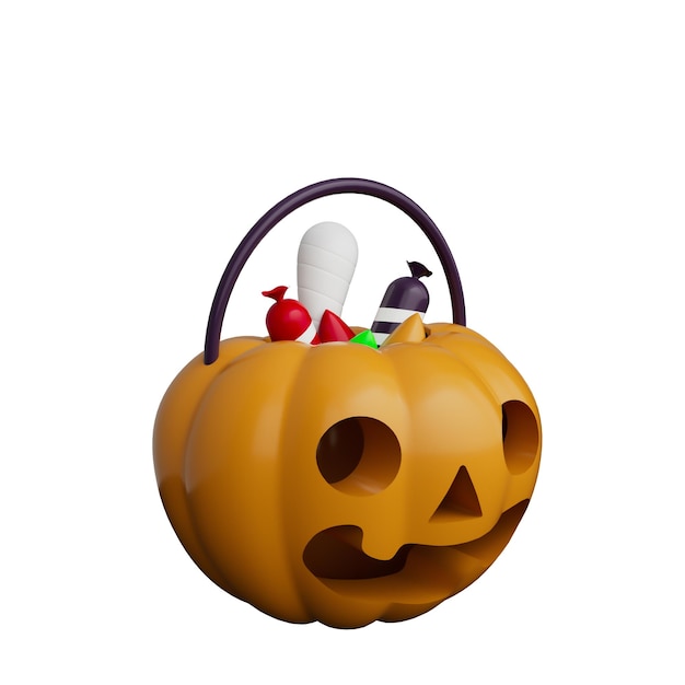 PSD illustrazione di halloween 3d