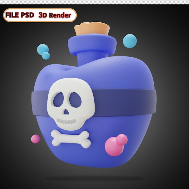 PSD halloween 3d-pictogram