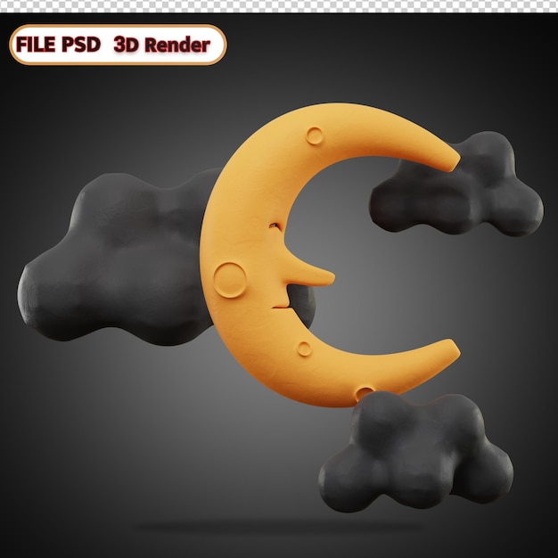 PSD halloween 3d-pictogram