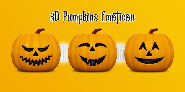 Halloween 3d-pictogrammen