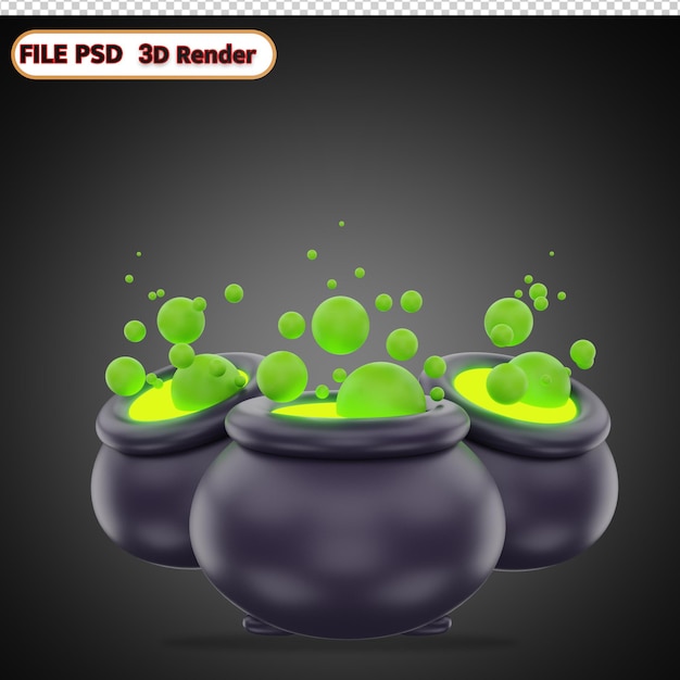 PSD halloween 3d