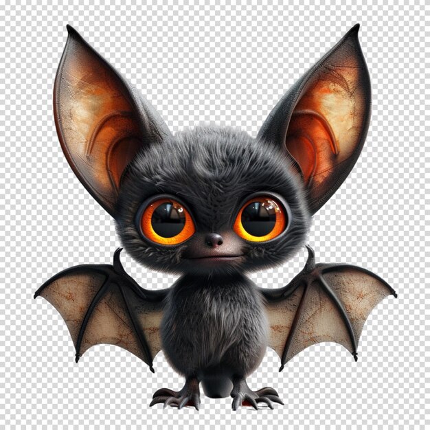 PSD halloween bats isolated on transparent background