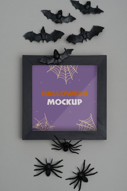 PSD halloween border mock-up assortiment