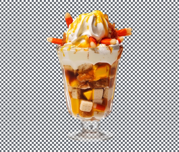 PSD halloween candy corn isolated on transparent background