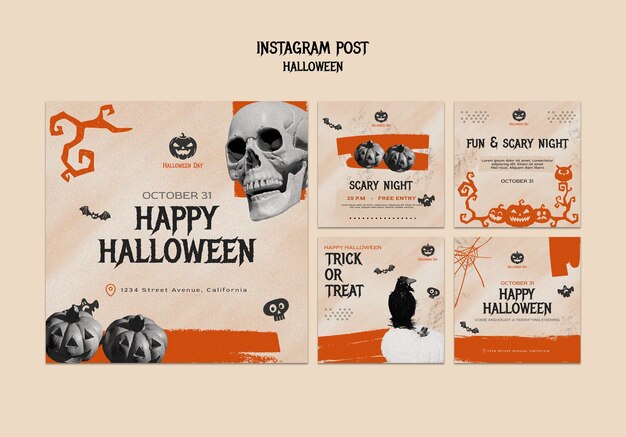 Halloween celebration  instagram posts